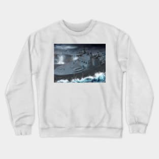 A fast ship going in harms way Crewneck Sweatshirt